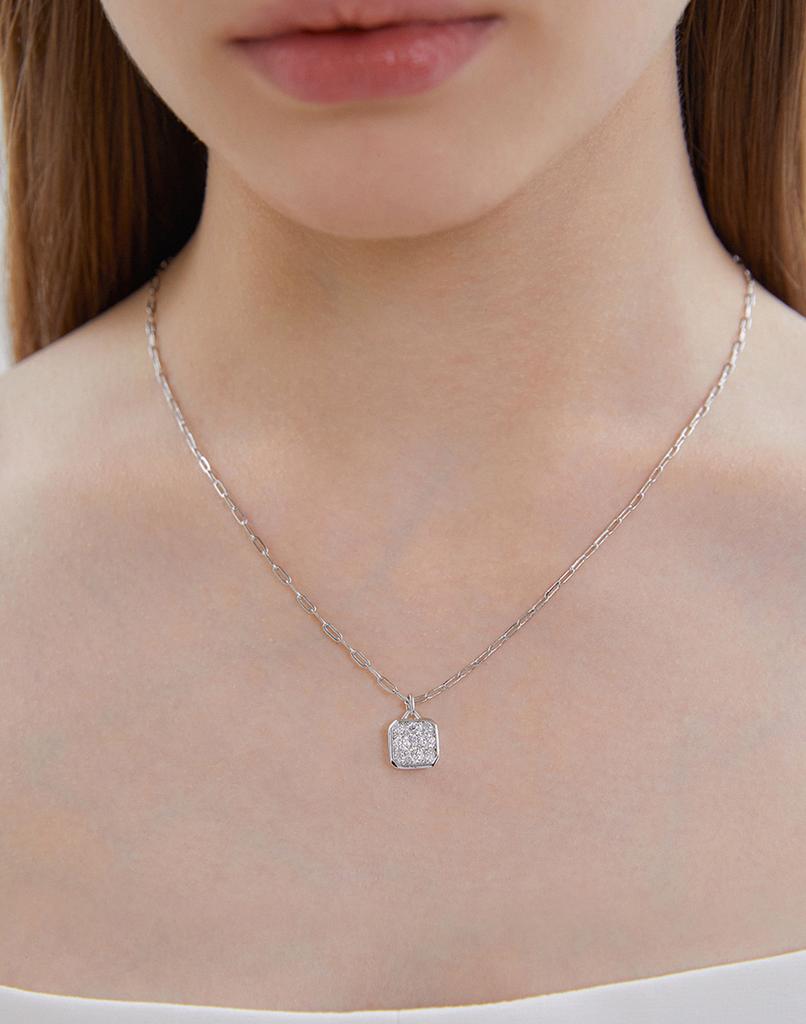 Hyeres Lor Essence Silver (W) Moissanite The Bouquet Necklace M Hl4N5A444W9500