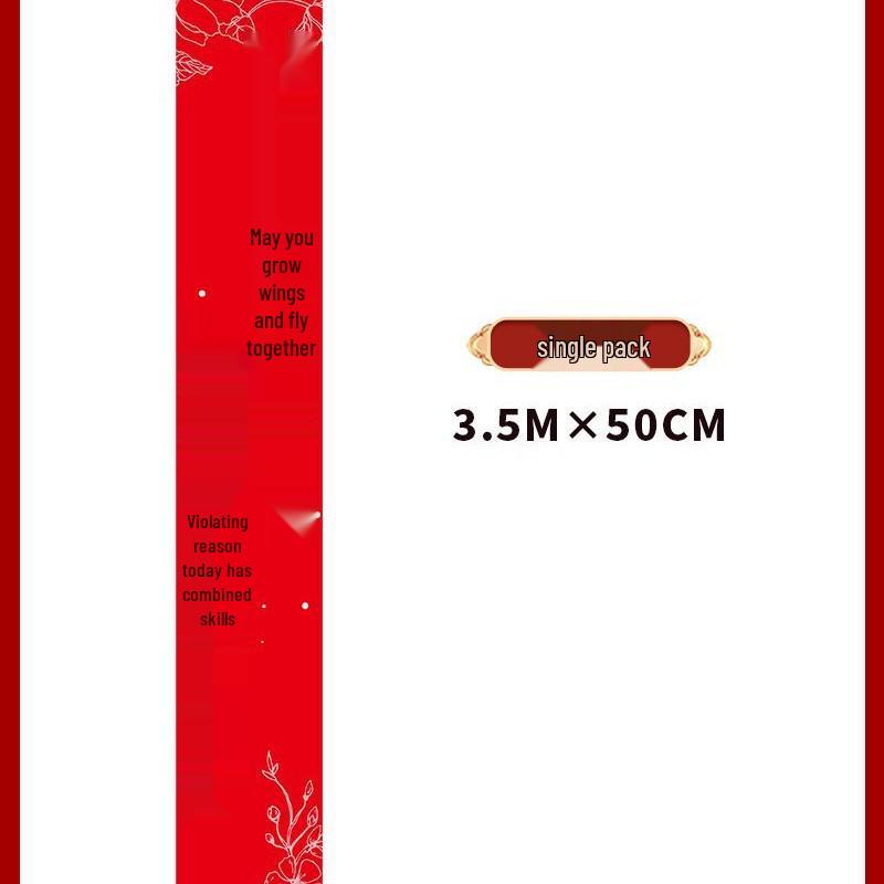 Large Double Happiness Calligraphy Banner Set for Wedding Decor