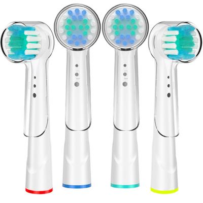 4Pcs Standard Clean Replacement Toothbrush Heads with Caps for Oral B Electric Toothbrush Replacement Brush Heads