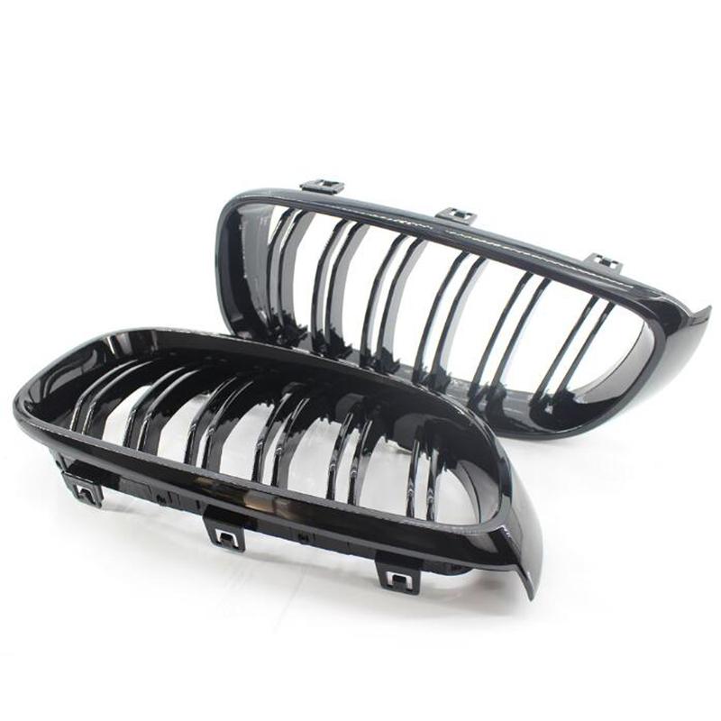 Gloss Black Front Bumper Kidney Grill Grilles For BMW 3 Series GT F34 2013- 320i 328i 335i XDrive Double Line M Style