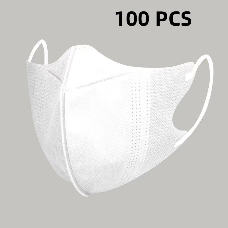 10/100Pcs 3D Protective Masks Efficient Protection Breathable Fashion Protective Masks Fashionable Face Masks Disposable Masks