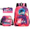 Astro Bot Children's School Bag, Cosmic Robot Elementary School Student Starry Sky Backpack Leisure Bag