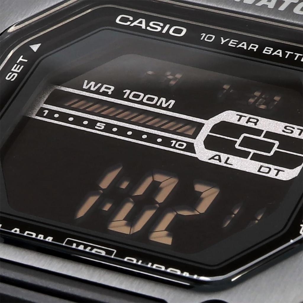 Casio Standard Digital Metal Face Men's Watch MWD-110HB-1BV Full Black