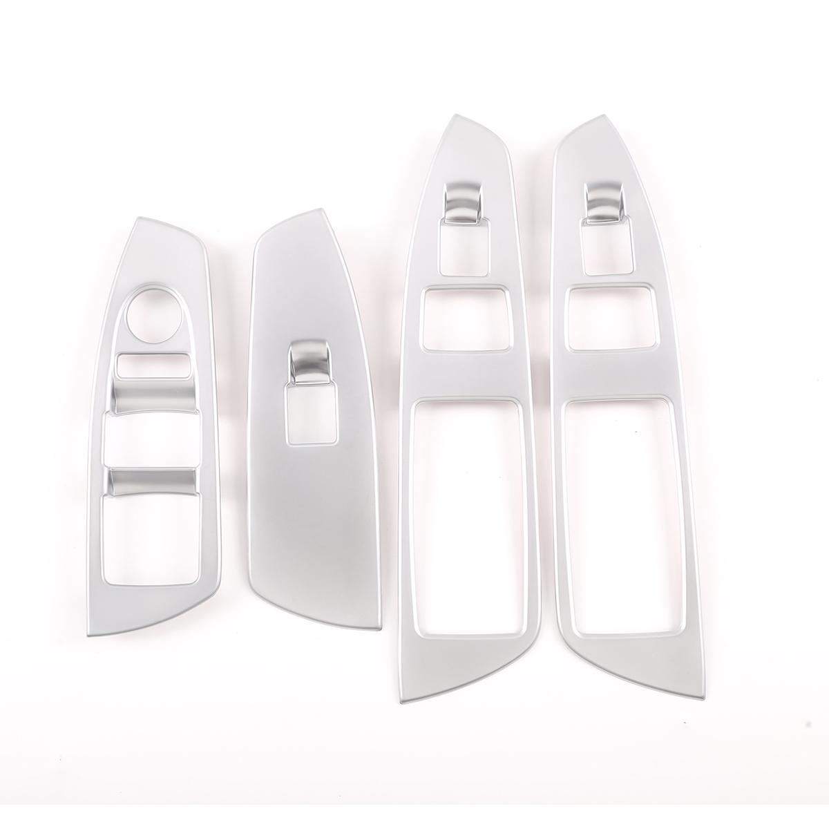 

АБС Серебристый Накладка-рамка панели переключателя кнопок стеклоподъемника для BMW 7 серии F01 F02 F04 2009-2014 LHD Аксессуары для интерьера