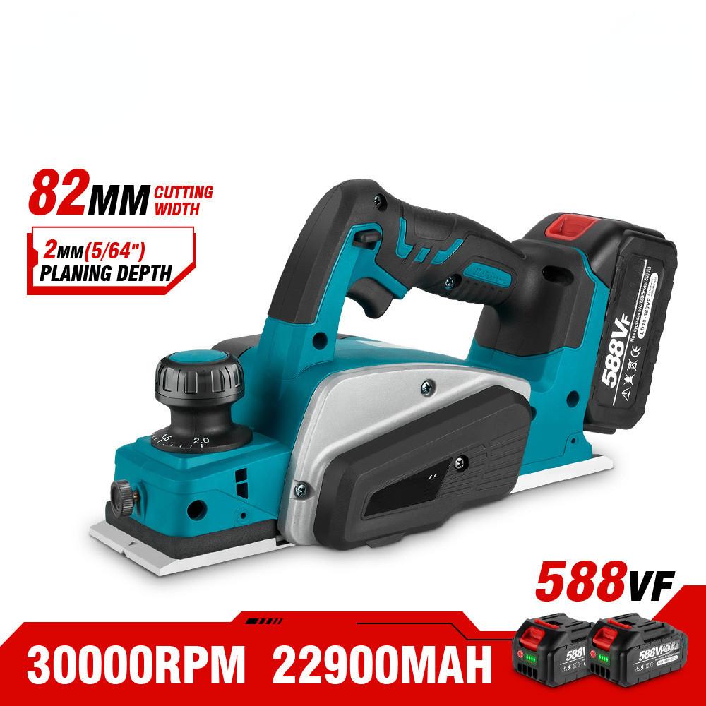 

Portable Cordless Electric Planer Brushless Electric Router Trimmer Household Desktop Wood Cutting Tool