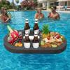 Multi-Hole Swimming Pool Floating Tray Waterproof Pool Drink Float Drink Floating Tray  Resort
