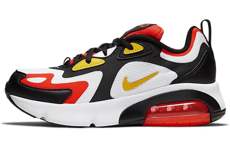 Nike Air Max 200  Black Bright Crimson  Gs AT5627-005 38.5