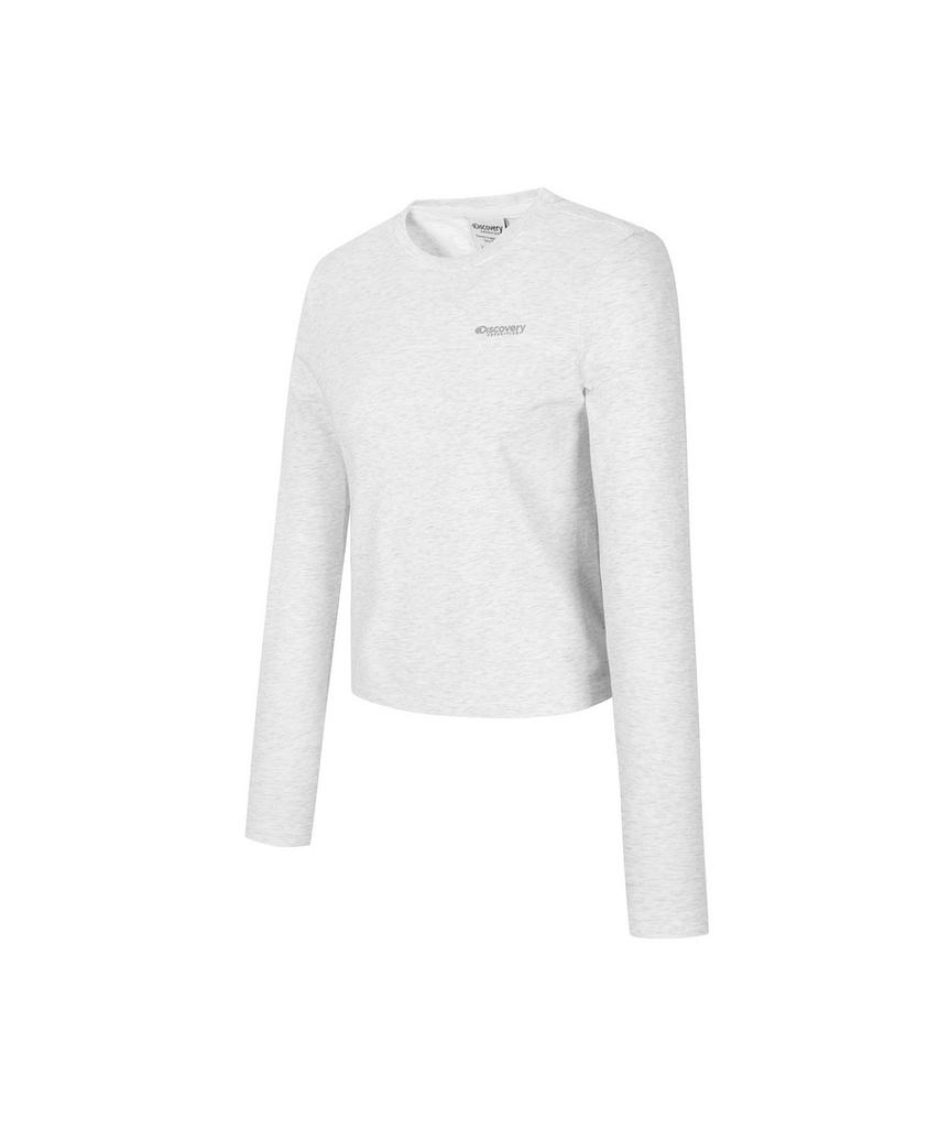 DISCOVERY EXPEDITION Women'S Semi-Crop Long Sleeve T-Shirt (M/Grey)