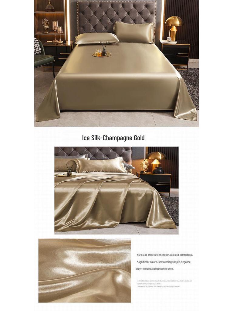 Sommer Kühl Eis Seide Bettlaken - Wasser gewaschen, Einzel-/Doppel