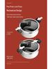 Large Capacity Non-Stick Enamel Pressure Cooker for Gas & Induction Stoves