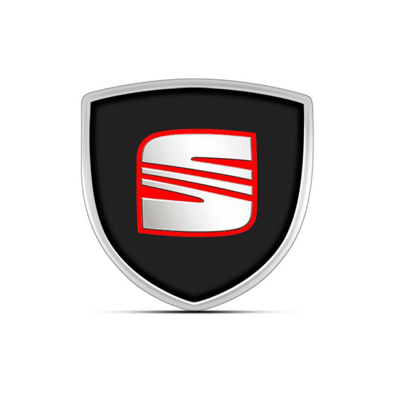 1Pcs 3D Metal Auto Door Shield Emblem Car Body Badge Sticker Styling for SEAT Leon FR 5 6 MII Altea 5F Ibiza Toledo Cordoba Alhambra MK3