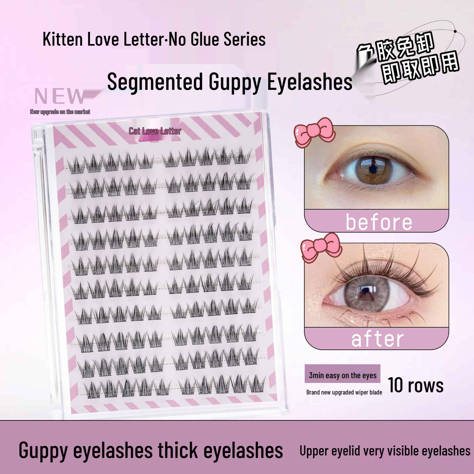 

Натуральные ресницы-мандала без клея: Самая продаваемая серия комиксов, Одиночный пучок, 10 рядов