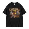 Wildlife Capybara Funny Meme Merch TShirt Unisex Women Cartoon Fashion High Street Oversized Comfort T Shirts High Quality T Shir