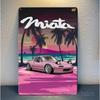 MazdaCarTinPoster Mazda Mx5 Miata Car Metal Poster - Collectable Tin Sign, 20x30cm Home/Garage Auto Decor