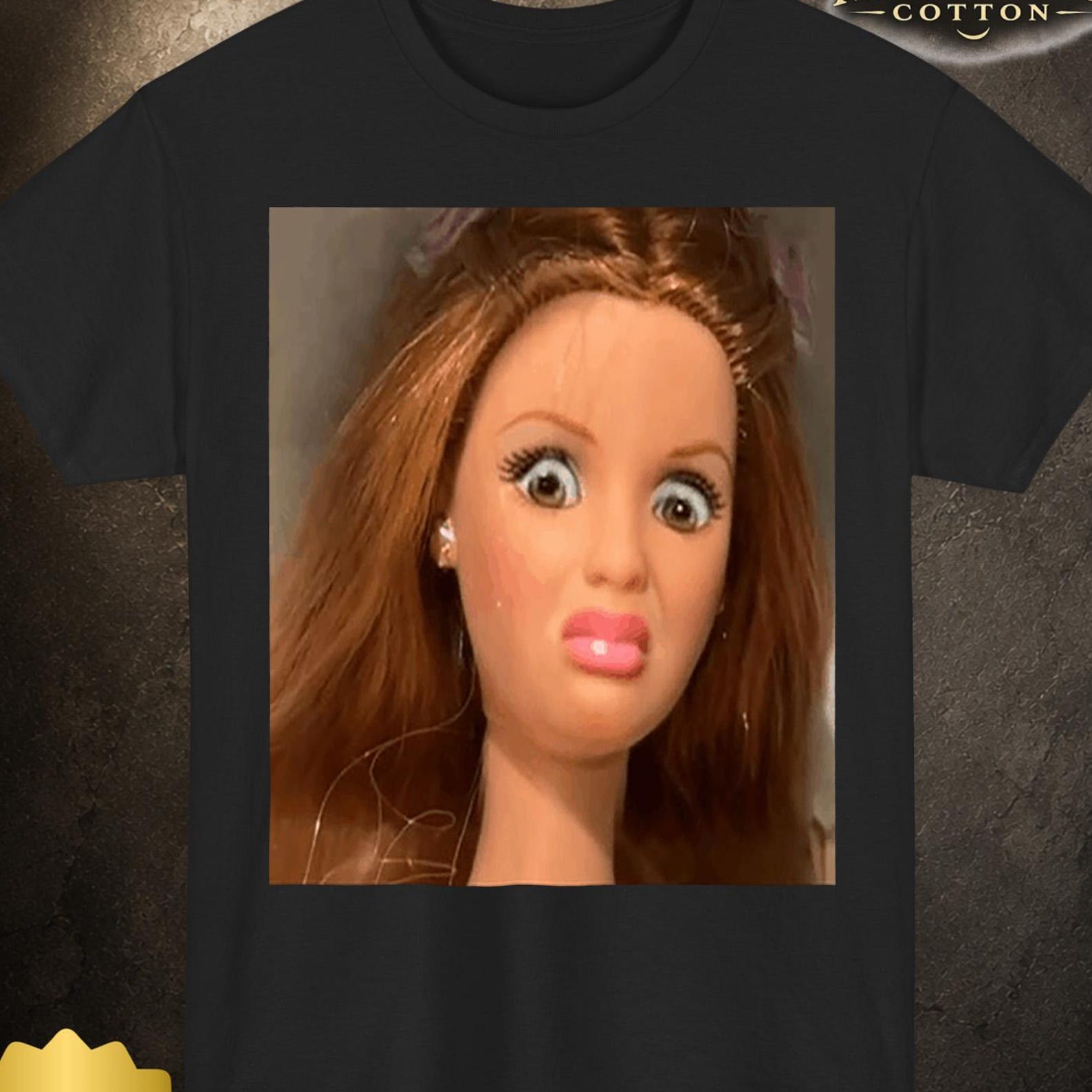 Funny Doll Face Meme Shirt, Inappropriate Unhinged Shirt, Dark Humor TeeUnwearable Shirts 4XL