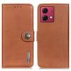 KHAZNEH For Motorola Moto G84 5G Case Cowhide Texture Anti-drop PU Leather Phone Cover