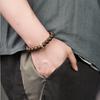 Natural Brunei Agarwood Bracelet with Authentic Buddha Beads for Men and Women, Sandalwood Wooden Buddha Bead Bracelet