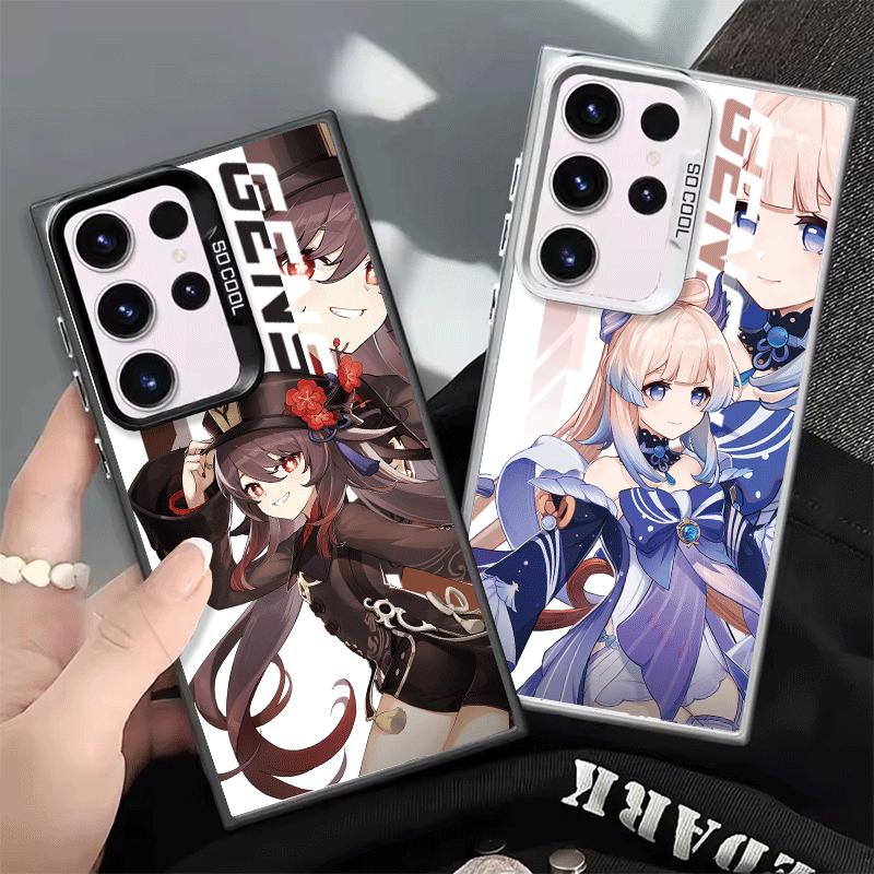 Genshin Impact Desgin Soft Phone Case for Samsung Galaxy S24 S25 FE S26 Edge S23 Ultra S22 Plus S21 + Shockproof Cover Back Shel