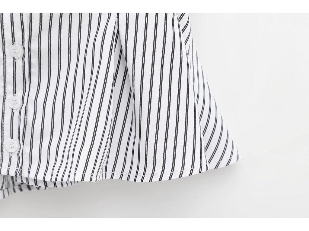 2025 Spring Sexy European & American Style Spaghetti Strap Pleated Poplin Top