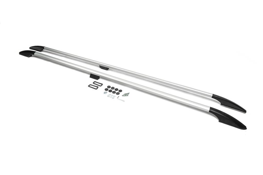 

Рейлінги OmsaLine Solid (2 шт, сірі) Коротка база для Ford Custom 2013-2022 рр.
