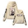 Autumn Winter Anime Hoodie Shinazugawa Sanemi Print Hooded Oversize Fleece Clothes Casual Loose Harajuku Unisex Sweatshirt