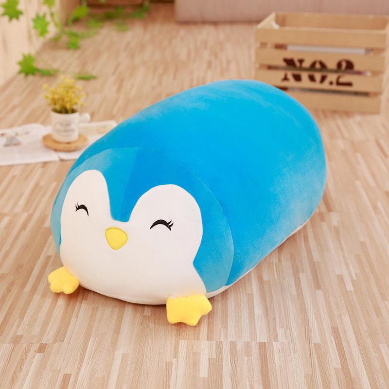 

30СМ Мягкая плюшевая подушка в форме животного, дизайн кошки и свиньи, длинная подушка для сна, набитая пухом и хлопком, мягкая игрушка для детей, пух, подарок