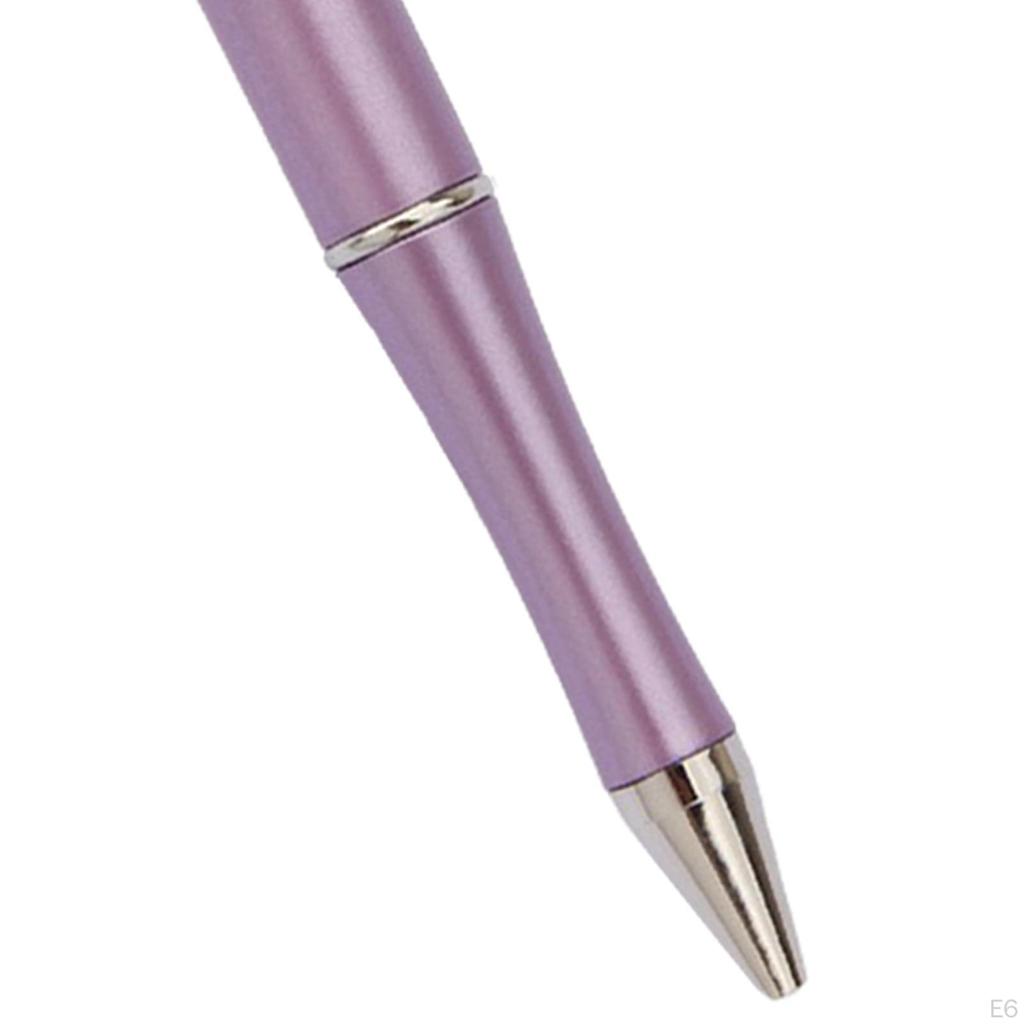 10 darab gyöngyözhető toll, gyöngyös golyóstoll fekete tintával, rollerball toll, írótoll kézműves tollakhoz