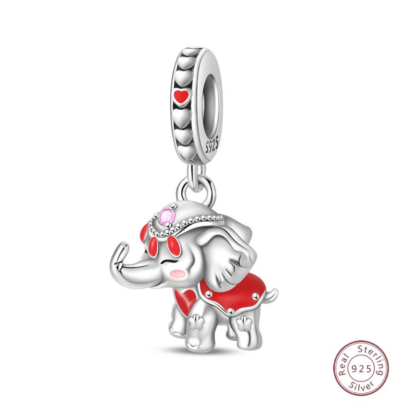 Copper Firefly Cute Cats And Dogs Beaded Pendant Suitable For Original Charms Bracelet Diy Exquisite Women Jewelry