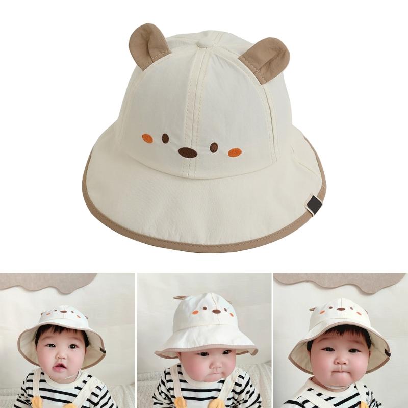 Baby Bucket Hat Spring Summer Casual Sun Protections Hats Lovely Infant Toddlers Basin Caps Windproof Headwear