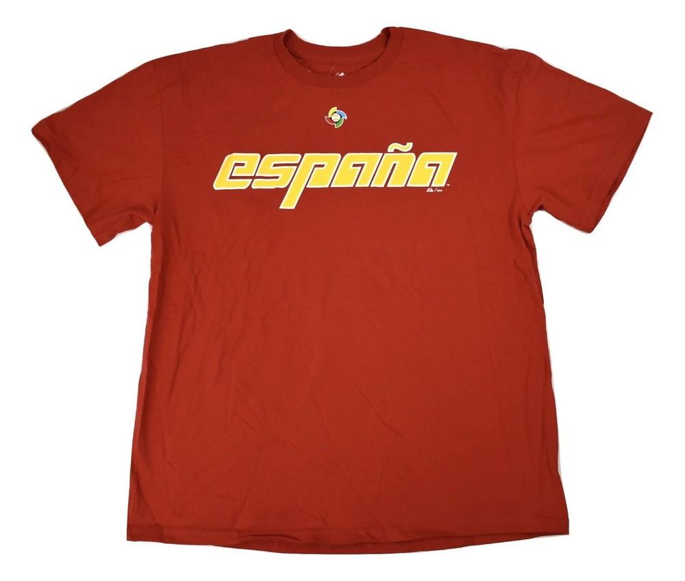 Величественная мужская футболка WBC World Baseball Classic Испания Espana Красная Новая S, M, L, XL Унисекс L