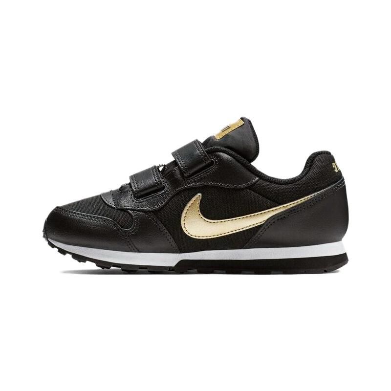 Nike MD Runner 2 VTB PS Black Metallic Gold Preschool CJ6925-001 29.5