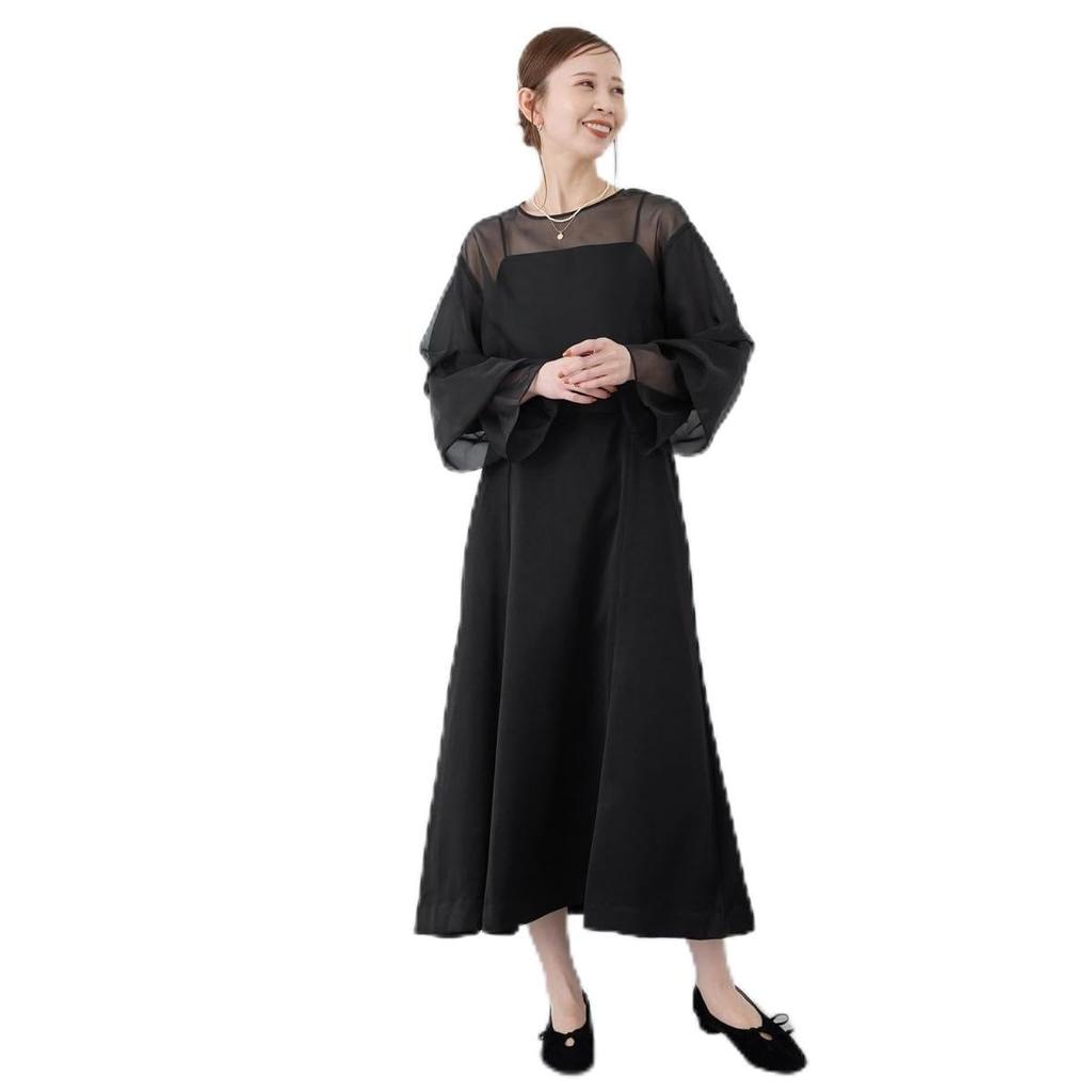 Dress For set cami DRESS for black [ROPE PICNIC] [Mon E'toile] weddings/blouse women, (01)