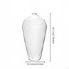 Clear Glass Vase Stable Flat Base Small Transparent Decor Piece for Floral Arrangements,