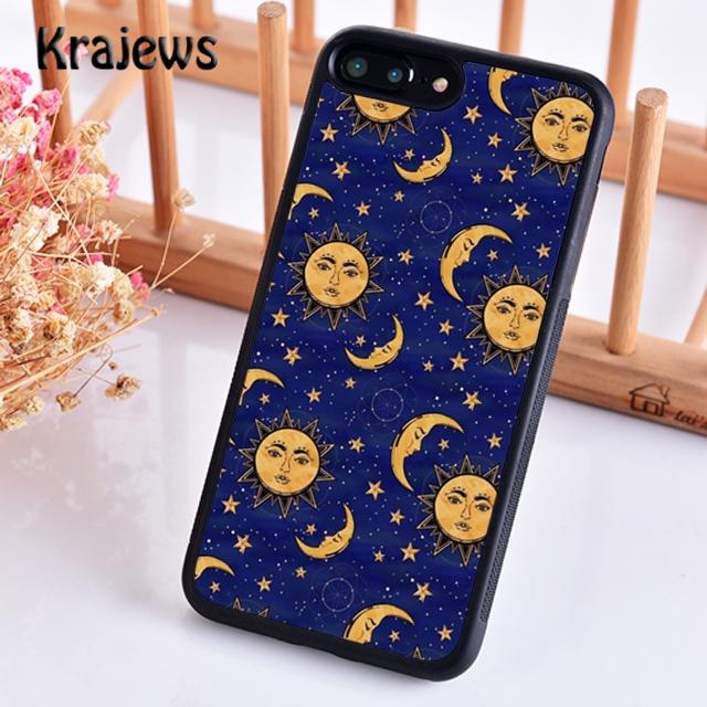 Vintage Moon and Sun Stars Phone Case Cover For iPhone 17 Air 16 15 14 Plus 12 13 Pro Max Coque Shell Fundas