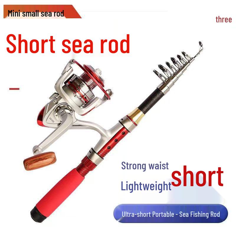 Ultra-Short Carbon Sea Rod: Portable, Ultra-Hard Rock Fishing Rod for Long-Distance Casting 2.1m