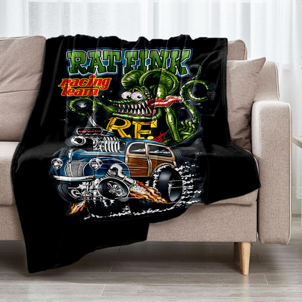 Truck Theme Printed Blanket - Perfect for Couch, Bed, Travel & Outdoor Use | Machine Washable, Cozy & Durable.