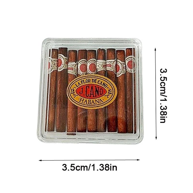 1/12 Dollhouse Miniature Cigar Case Doll Home Decoration Dolls House Micro Scene Photo Props Pretend Play Toy