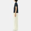 Letter Print Round Neck Pullover Short Sleeve T-Shirt Unisex Tops LE2402ST01NA