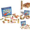 Dinosaur Stacking Puzzle Board For Kids Cognitive Play With Wooden Material