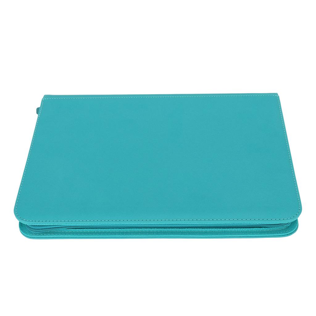 9 Pockets Card Binder Zipper Fully Enclosed PU 360 Side Loading Pocket Trading Card Album Folder for Card Collection