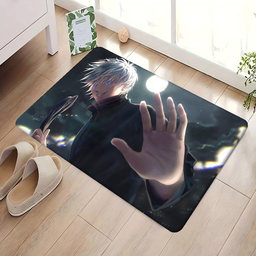 Jujutsu Kaisen Satoru Gojo Hallway Carpet Washable Non-Slip Living Room Sofa Chairs Area Mat Kitchen Doormat Area Rug