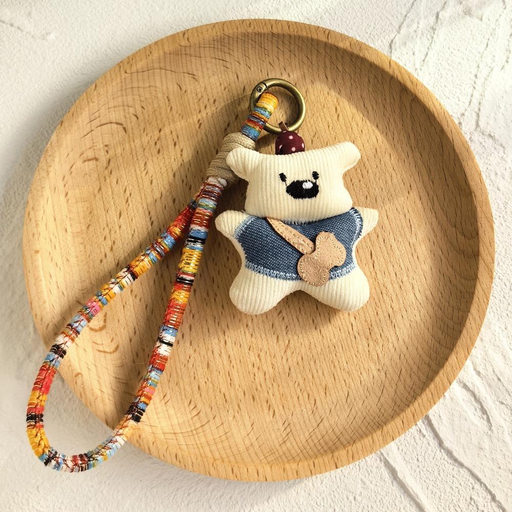 Pendentif Poupée Canard Ours Accessoires de Sac Mode Porte-clés Lapin Cadeau