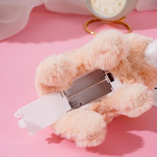 Electric Rabbit Toy Soft Plush Walking Barking Mouth Moving Ears Shaking Entertainment Birthday Gift Kids Smart Simulation Bunny Doll Kindergarten