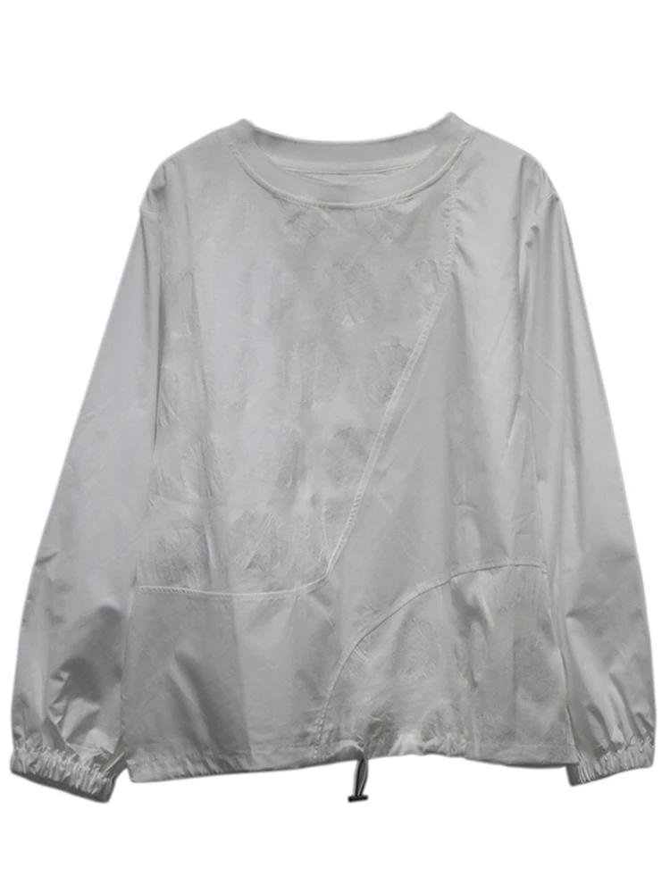 Xitao Top de Moda para Mujer con Empalme de Jacquard de Lunares GJ1075