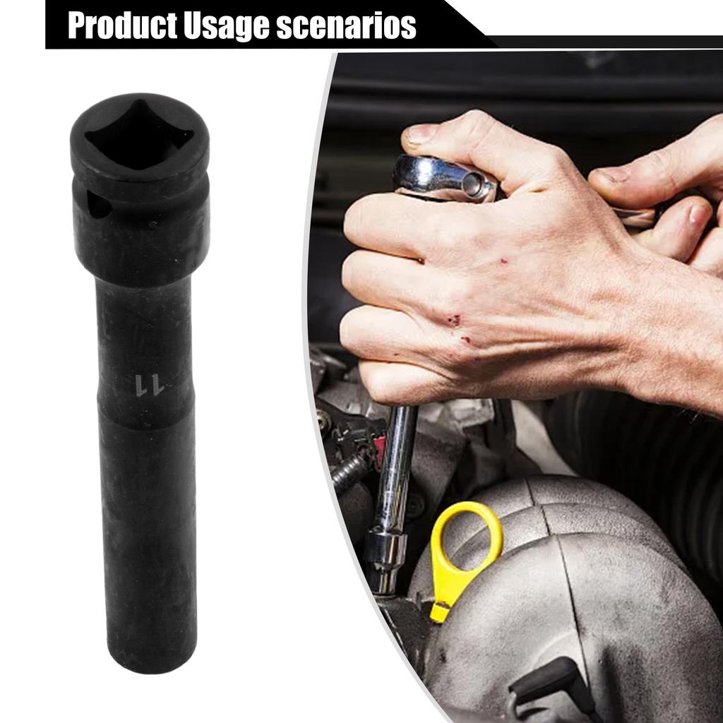 1pcs 1/2 Drive Socket  Wrench Hex Socket Head 8-24mm Adapter Spanner Converter For AC Electric Wrench Pneumatic Air Tool