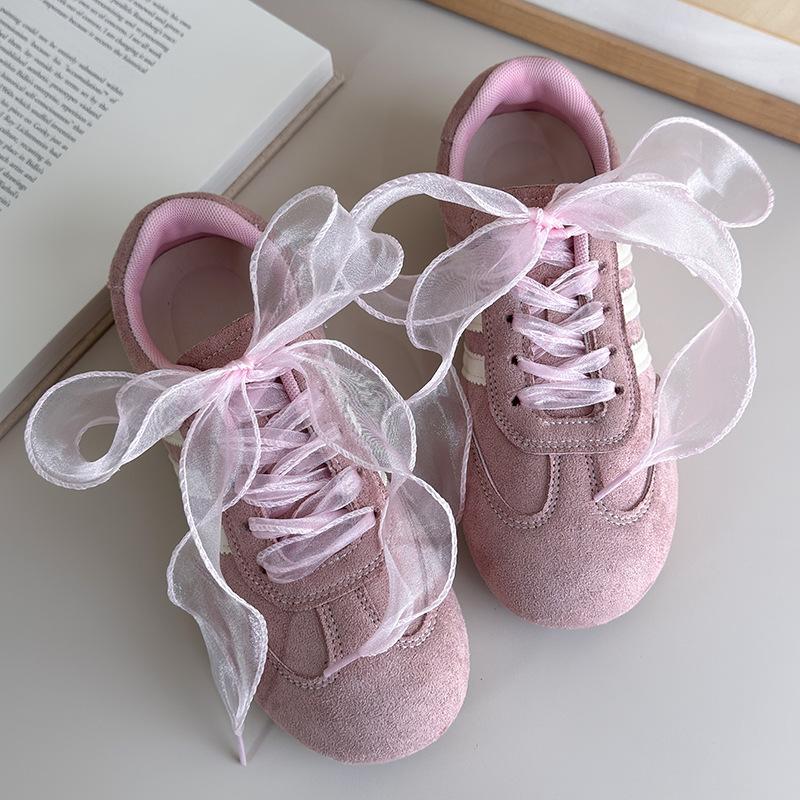 Mode Chiffon Garn Schnürsenkel 4cm Breitere Flache Seide Schnürsenkel Sneakers Seil Schnürsenkel für Schuhe 100/120/140/160CM Schuhzubehör