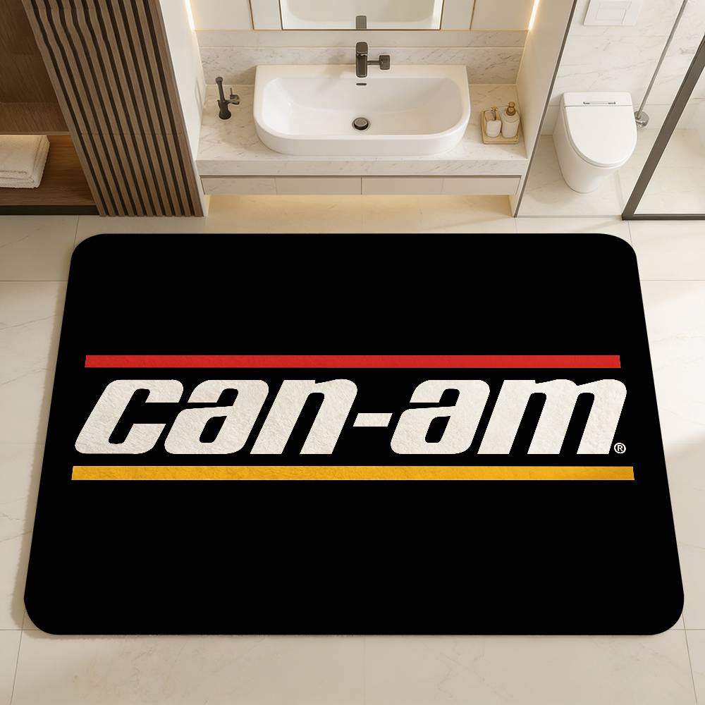 C-Can-AmS Spyder Logo Floor Mat Rectangle Anti-slip Home Soft Badmat Front Door Indoor Outdoor Mat Welcome Doormat