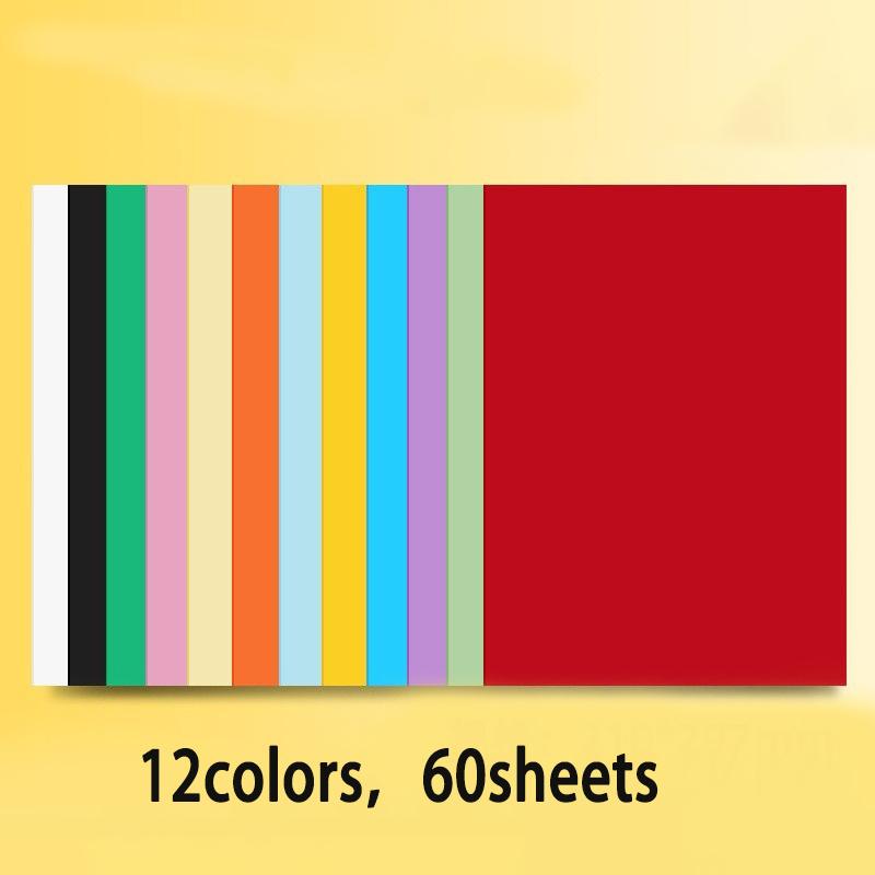 60Sheets Colored Cardstock Paper, 8.3 X 11.7inch Card Stock Colored Paper for Crafting, Christmas DIY Card Making, Scrapbooking