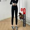 Ripped Magic Pants Women's Black High Waist Nine Points Small Feet Denim Tight Spring and Summer New Models Show Tall and Thin Beggar