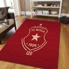WISLA KRAKOW Flannel Pattern Square Carpet,Area Rug,Carpet Rug for Living Room Bedroom Sofa Playroom Decor,Non-slip Floor Mat